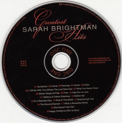 Постер Sarah Brightman - Greatest Hits Sarah Brightman - Greatest Hits