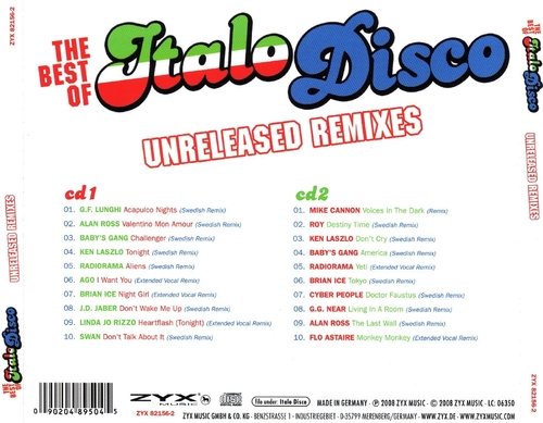 Постер VA - The Best Of Italo Disco - Unreleased Remixes VA - The Best Of Italo Disco - Unreleased Remixes