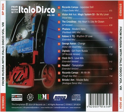 Постер VA - From Russia With Italo Disco Vol.VIII VA - From Russia With Italo Disco Vol.VIII
