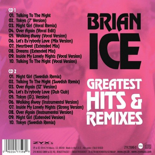 Постер Brian Ice - Greatest Hits Remixes Brian Ice - Greatest Hits Remixes