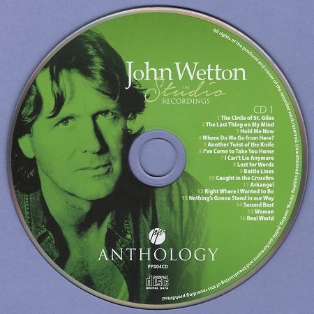 Постер John Wetton - The Studio Recordings Anthology Vol 1 John Wetton - The Studio Recordings Anthology Vol 1