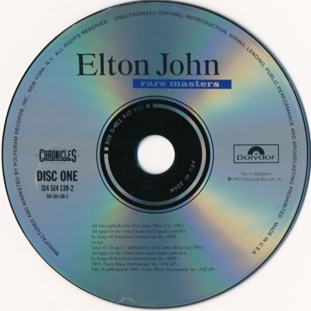 Постер Elton John - Rare Masters Elton John - Rare Masters