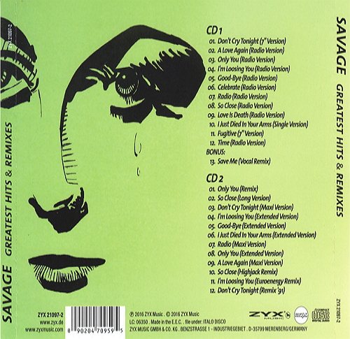 Постер Savage - Greatest Hits Remixes Savage - Greatest Hits Remixes