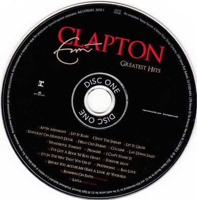 Постер Eric Clapton - Greatest Hits Eric Clapton - Greatest Hits
