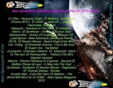 Постер VA - New Generation Italo Spacesynth 4ever Part 1 VA - New Generation Italo Spacesynth 4ever Part 1