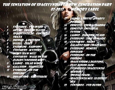 Постер VA - The Sensation Of Spacesynth For New Generation Part 2 VA - The Sensation Of Spacesynth For New Generation Part 2