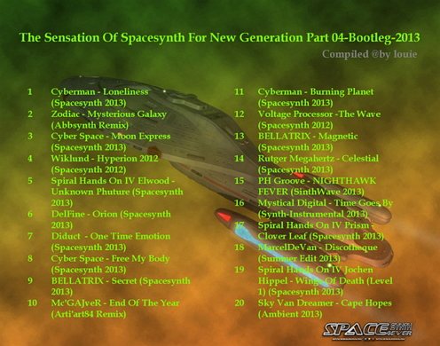 Постер VA - The Sensation Of Spacesynth For New Generation Part 4 VA - The Sensation Of Spacesynth For New Generation Part 4