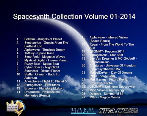 Постер VA - Spacesynth Collection Vol. 1 - 2 VA - Spacesynth Collection Vol. 1 - 2