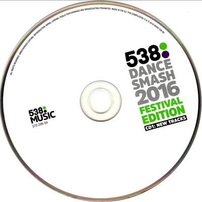 Постер VA - 538 Dance Smash 2016 Festival Edition VA - 538 Dance Smash 2016 Festival Edition