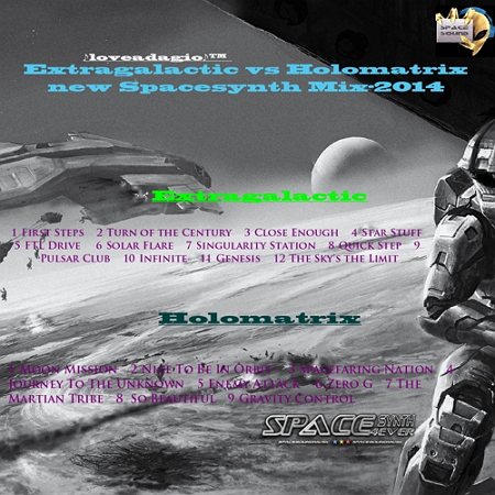 Постер VA - Extragalactic vs Holomatrix - New Spacesynth Mix VA - Extragalactic vs Holomatrix - New Spacesynth Mix