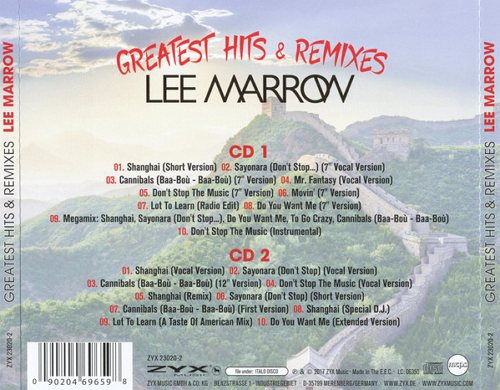 Постер Lee Marrow - Greatest Hits Remixes Lee Marrow - Greatest Hits Remixes