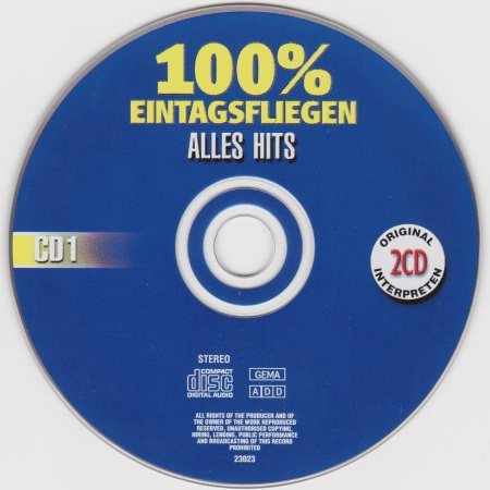 Постер VA - 100% Eintagsfliegen: Alles Hits VA - 100% Eintagsfliegen: Alles Hits