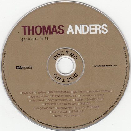 Постер Thomas Anders - Greatest Hits Thomas Anders - Greatest Hits