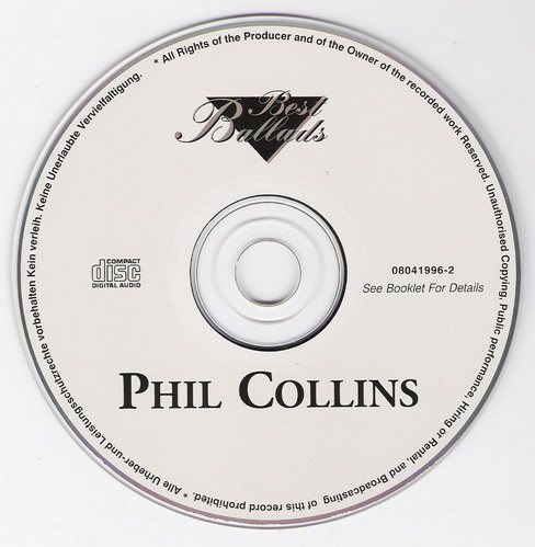 Постер Phil Collins Best Ballads Phil Collins Best Ballads