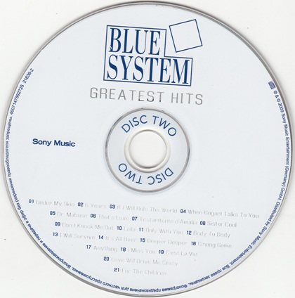 Постер Blue System - Greatest Hits 2CD Blue System - Greatest Hits 2CD