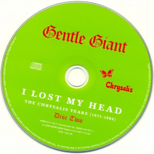 Постер Gentle Giant - I Lost My Head: The Chrysalis Years 1975-1980 Gentle Giant - I Lost My Head: The Chrysalis Years 1975-1980