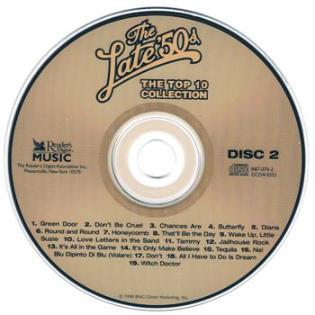 Постер VA - The Late 50s - The Top 10 Collection VA - The Late 50s - The Top 10 Collection