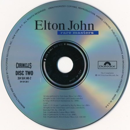 Постер Elton John - Rare Masters Elton John - Rare Masters