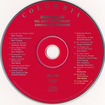 Постер VA - Bob Dylan - The 30th Anniversary Concert Celebration VA - Bob Dylan - The 30th Anniversary Concert Celebration