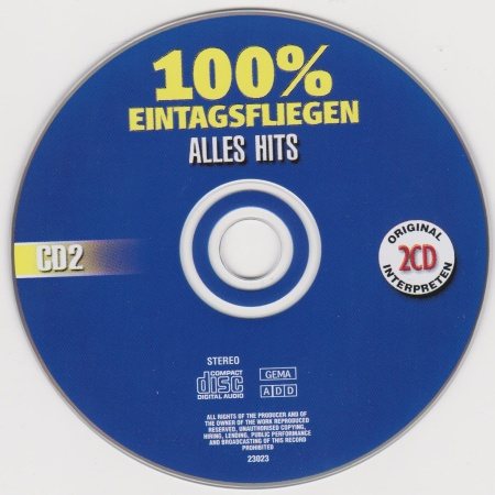 Постер VA - 100% Eintagsfliegen: Alles Hits VA - 100% Eintagsfliegen: Alles Hits