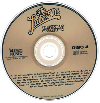 Постер VA - The Late 50s - The Top 10 Collection VA - The Late 50s - The Top 10 Collection