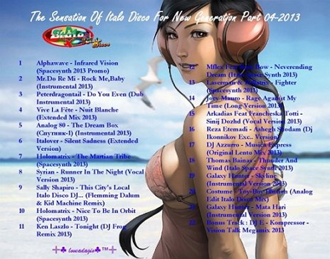 Постер VA - The Sensation Of Italo Disco For New Generation Part 1 - 11 VA - The Sensation Of Italo Disco For New Generation Part 1 - 11