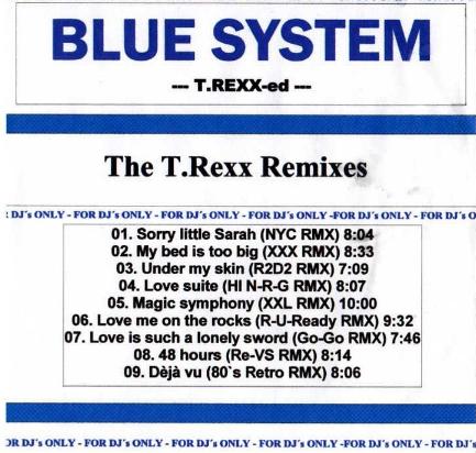 Постер Blue System - Discography Blue System - Discography