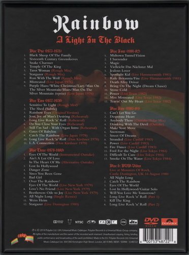 Постер Rainbow - A Light In The Black 1975-1984 Rainbow - A Light In The Black 1975-1984