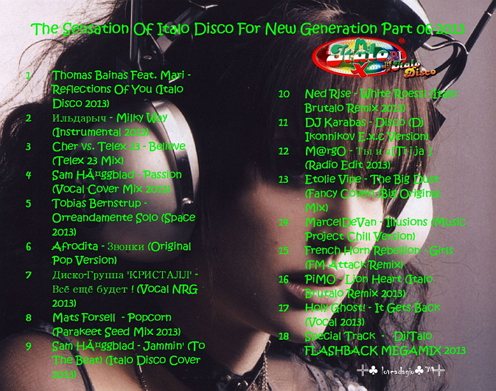 Постер VA - The Sensation Of Italo Disco For New Generation Part 1 - 11 VA - The Sensation Of Italo Disco For New Generation Part 1 - 11